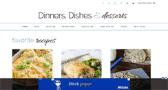 Desktop Screenshot of dinnersdishesanddesserts.com